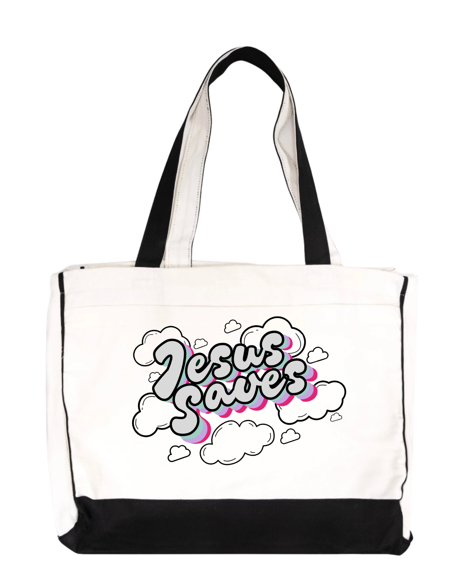 Jesus Saves Tote Bag