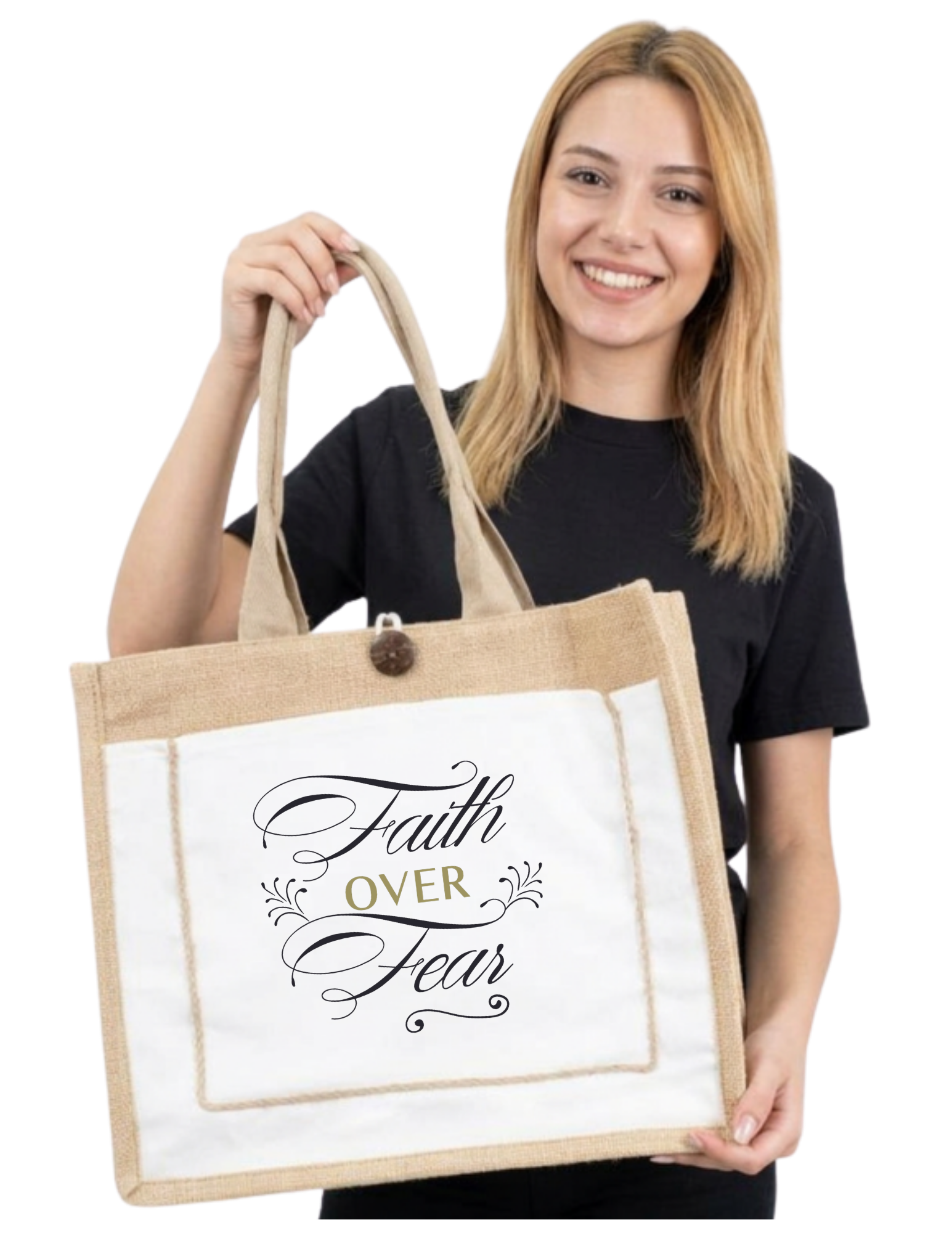 Faith over Fear Tote Bag