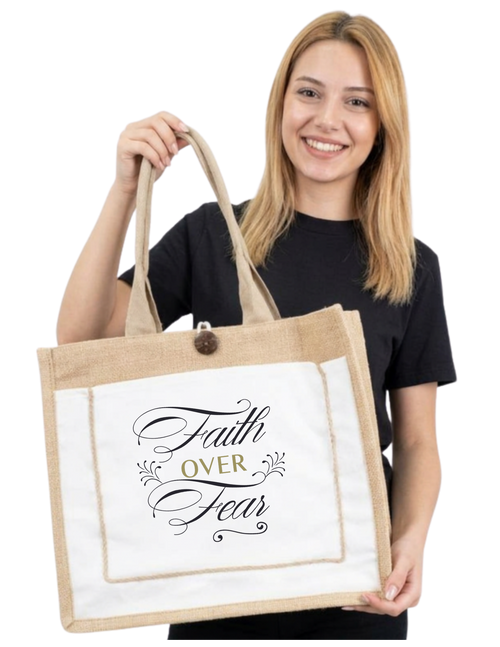 Faith over Fear Tote Bag
